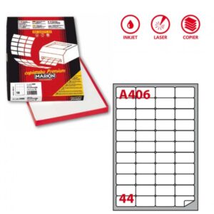 Etichette multiuso bianche Markin A406 - 47,5 x 25,5 mm