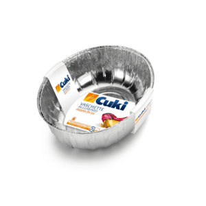 CUKI VASCHETTE ALLUMINIO (E1G) - POLLO ARROSTO - 2PEZZI - LT 0,8 (CM 27.2X22.2X7.7)