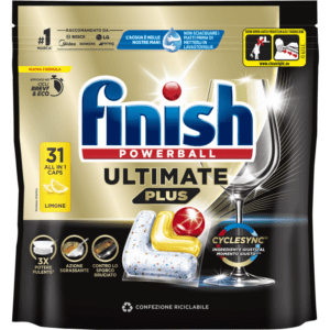 FINISH ULTIMATE PLUS PASTIGLIE LEMON PER LAVASTOVIGLIE 31 CAPS