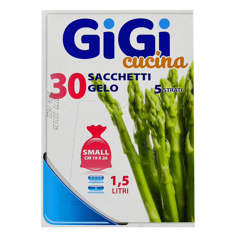 GIGI CUCINA SACCHETTO GELO GELO PICCOLO 19x26 30 PZ