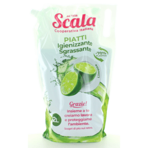 SCALA PIATTI IGIENIZZANTE SGRASSANTE LIMONE ECORICARICA BUSTA 2 LT