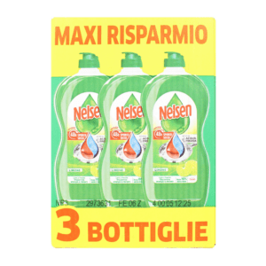 NELSEN DETERSIVO PIATTI AL LIMONE 3 PEZZI DA 850 ML