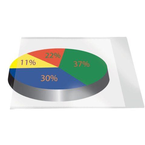 Tasche adesive permanenti Q-Connect 46x75mm trasparenti conf. da 6 - KF13781 - immagine 8
