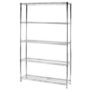 Scaffale cinque ripiani d'acciaio cromato Serena Group Archimede - 5X351220