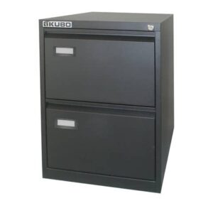 Classificatore per cartelle sospese KUBO 2 cassetti 46x62x70 cm nero-bianco-grigio 4102