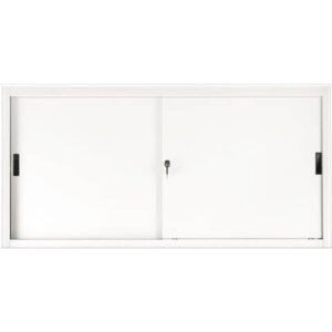 Sopralzo per armadio in metallo a porte scorrevoli Tecnical 2 615S 150x45x85 cm bianco-grigio