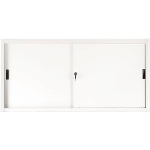 Sopralzo per armadio in metallo a porte scorrevoli Tecnical 2 615S 150x45x85 cm bianco-grigio