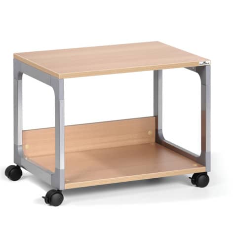 Mobiletto multifunzione versatile Durable System 48 - 600x477x432 mm argento/faggio - 3710-124