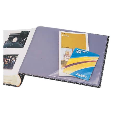 Tasche adesive DURABLE CORNERFIX® triangolari polipropilene trasparente 75x75mm / 175X175mm conf. 100 - 828119 - immagine 2