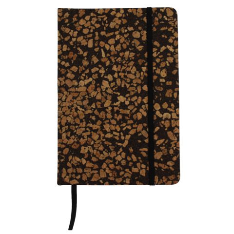 Taccuino con copertina in tessuto riciclata dai chicchi di caffè Donau - 96 ff ricilati da 80 g/m² - conf. 3 pz - - immagine 7
