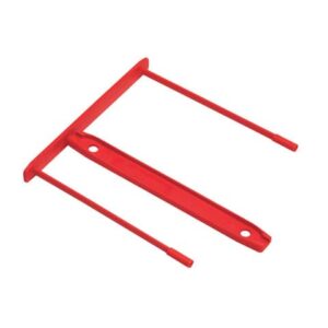 Fastener con clip di chiusura passo 80 mm Fellowes rosso conf. 100 pezzi 0089602