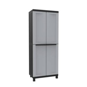 Armadietto a due ante TERRY Twist Black 3680 grigio/nero 68x39x170 cm 1002707