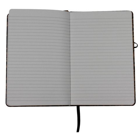 Taccuino con copertina in tessuto riciclata dai chicchi di caffè Donau - 96 ff ricilati da 80 g/m² - conf. 3 pz - - immagine 2