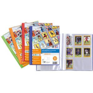 Album porta figurine personalizzabile - Sei Rota Asso K - colori assortiti - 10 o 30 buste - 57003090
