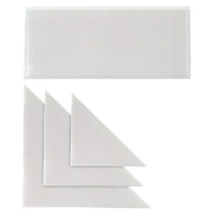 Tasca autoadesiva triangolare Sei Rota formato 10x10 cm, 13x13, 17x17, 22x10 - conf. 10 pezzi - 318123