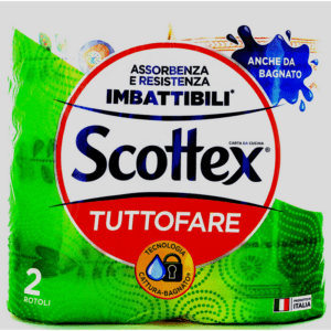 SCOTTEX CARTA CUCINA ASCIUGATUTTO TUTTOFARE 2 MAXI ROTOLI
