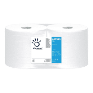 PAPERNET BOBINA CARTA ASCIUGATUTTO INDUSTRIALE CARTATTIVA 2 ROTOLI 844 STRAPPI FORMATO PROFESSIONALE