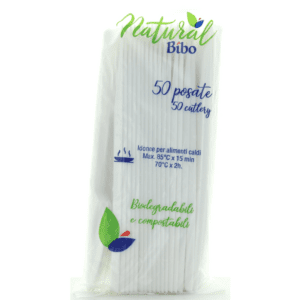 BIBO NATURAL 50 COLTELLI BIODEGRADABILI E COMPOSTABILI