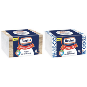 REGINA TOVAGLIOLI TIRAMISU cm 22x33 2 VELI 110 PZ CARTONE ASSORTITO