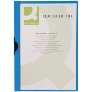 Cartellina con clip Q-Connect PVC 22x30,7 cm KF00462