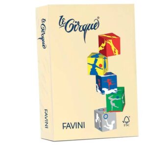 Carta colorata FAVINI LE CIRQUE per tutte le tecnologie di stampa 80 g/m² A4 - vari colori - 500 fogli - A712504