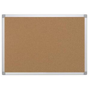 Pannello in sughero Q-Connect con cornice in alluminio 90x60 cm KF03561