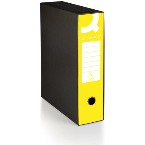 Registratore protocollo con custodia Q-Connect dorso 8 cm - 28,5x35 cm - 0201041/P.BL - immagine 5