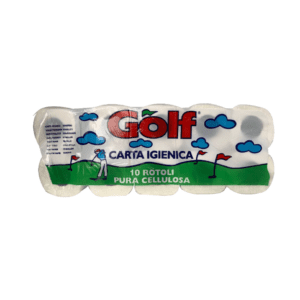 CARTA IGIENICA GOLF 2 VELI DA 10 ROTOLI   1CF= 120 ROTOLI