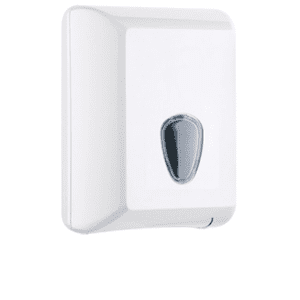 DISPENSER CARTA IGIENICA INTERFOGLIATA colore bianco