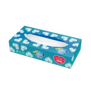 FAZZOLETTI-VELINE SOFT FLOWER 2 VELI 1CT= 40 CF DA 100 PZ
