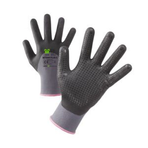 GUANTI IN NYLON CON COPERTURA IN NITRILE SCHIUMATO NITRAN PLUS GRIGIO TG.7-8-9-10
