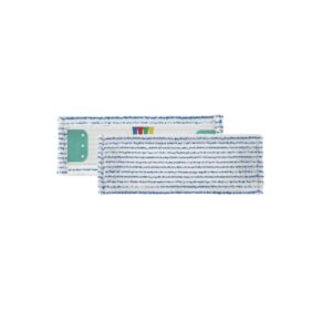 RICAMBIO WET SYSTEM SOFT STRIAT - BIANCO-BLU - 40CM
