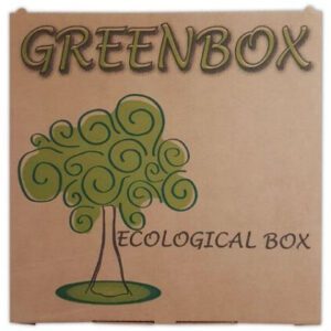 SCATOLA PIZZA F.TO 32,5X32,5X3 CM ECO BOX AVANA