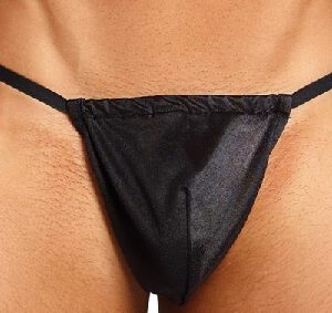 SLIP UOMO IN TNT COLORE NERO IN BUSTA DA 100PZ