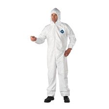 TUTA MONOUSO DUPONT TYVEK 500 XPERT BIANCHE PROTEZIONE CHIMICA TG. S-4XL CATEGORIA III