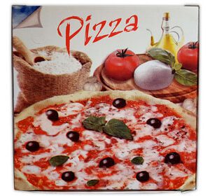 SCATOLA PIZZA BATTUTA 50X50X5 CM SEMICHIMICA 1CF= 50 PZ