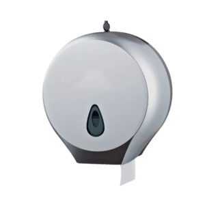 DISPENSER ROTOLO CARTA IGIENICA MINI JUMBO capacità rotolo max diametro mm 220, plastica reciclata