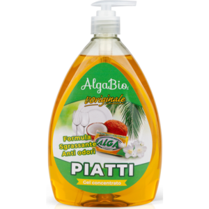 ALGA BIO L'ORIGINALE PIATTI GEL CONCENTRATO SGRASSANTE ANTI ODORI 750 ML