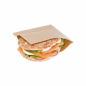 SACCHETTO PORTA PANINI A " L " AVANA 17 X 17 CM - 1 CT = 1000 PZ