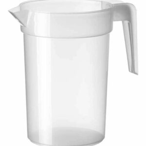 CARAFFA IN PLASTICA RIGIDA TRASPARENTE 1 LT