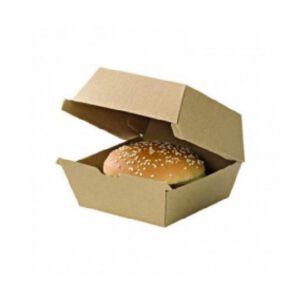 SCATOLE HAMBURGER IN CARTONE KRAFT RINFORZATO MIS 145 X 130 X H 78 MM - 1 CF = 50 PZ
