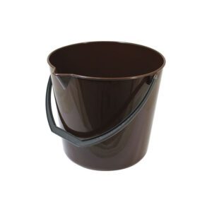 Secchio 13L con Manico e Beccuccio Marrone