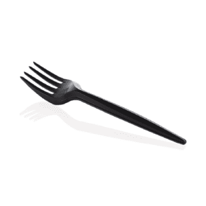 MINI FORCHETTA 100MM FINGER FOOD NERO - 1 CF = 50 PZ