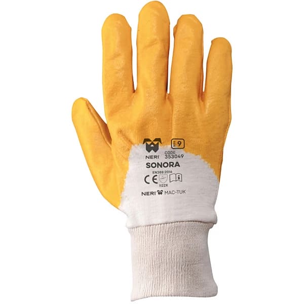 GUANTI NBR SONORA in tessuto jersey di cotone impregnato NBR TG. 10-11