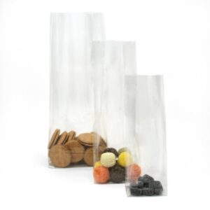 Sacchetti fondo quadro in cellophane o polipropilene