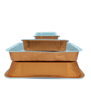 Vaschette alluminio bilaccate terracotta in vari formati