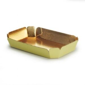 Vaschette in cartoncino interno oro per pasticceria in vari formati